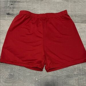 SHEIN Vibrant Red Men's Athletic Shorts